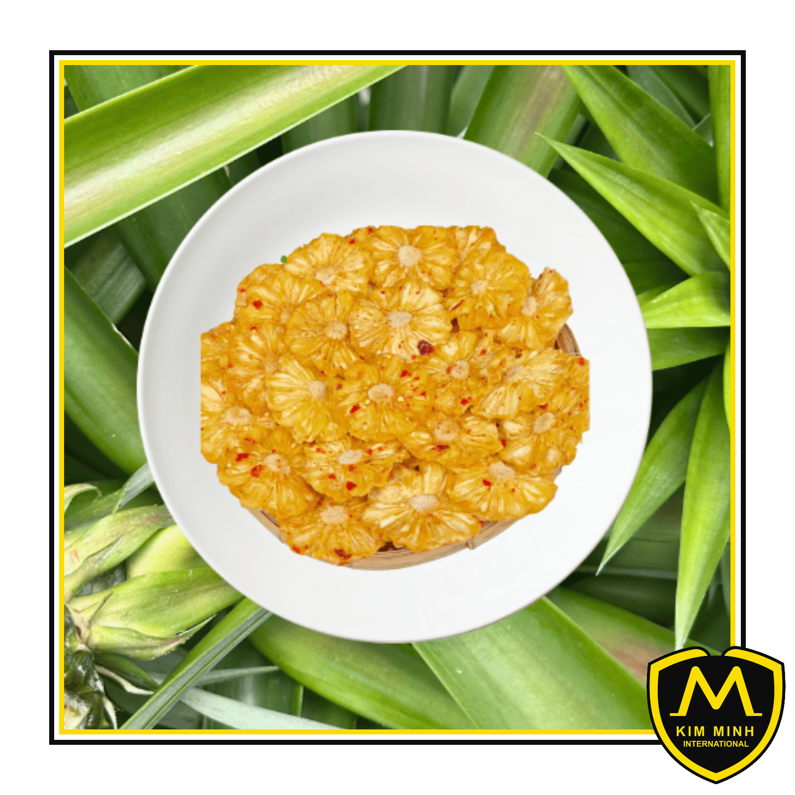 12 dried fruits Soft Dried Pineapple With Chili & Salt